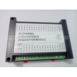 32 AI 4-20mA Current Acquisition 12bit  Modbus optocoupler isolate RS485 Module