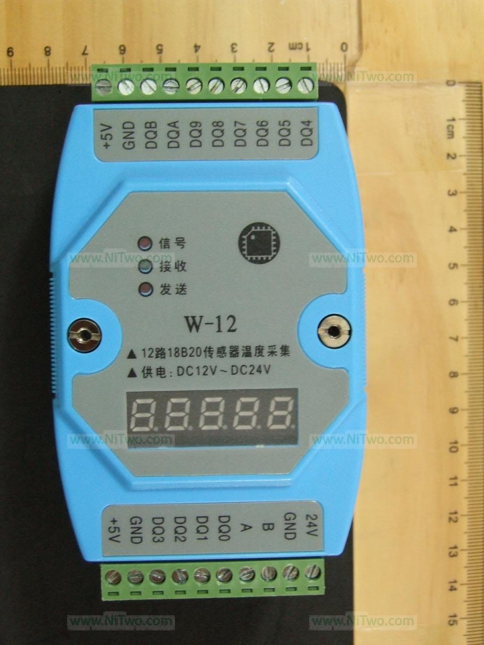 Temperature-Module-12AI-18B20-12bit-RS485-Modbus-LED-Meter-633275103